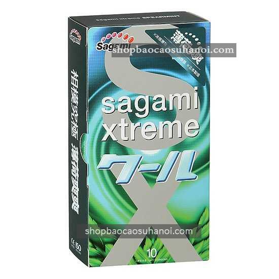 Bao cao su Sagami Xtreme Spearmint Bac Ha Mat Lanh 5 1-shopthanhtung